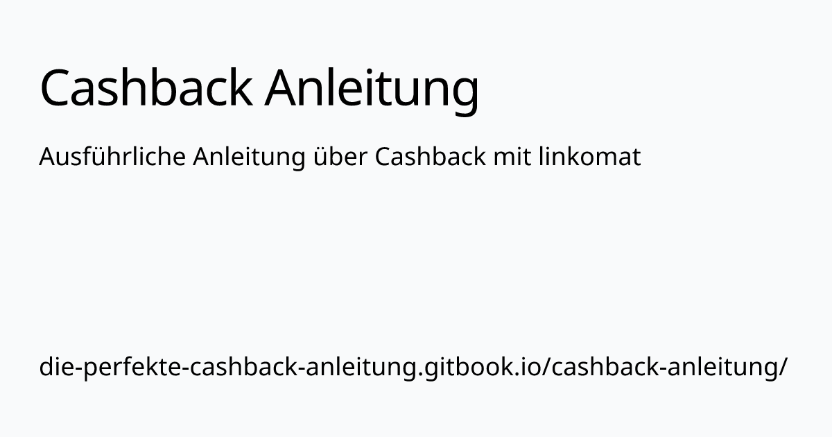 Ausführliche Anleitung über Cashback mit linkomat | Cashback Anleitung thumbnail